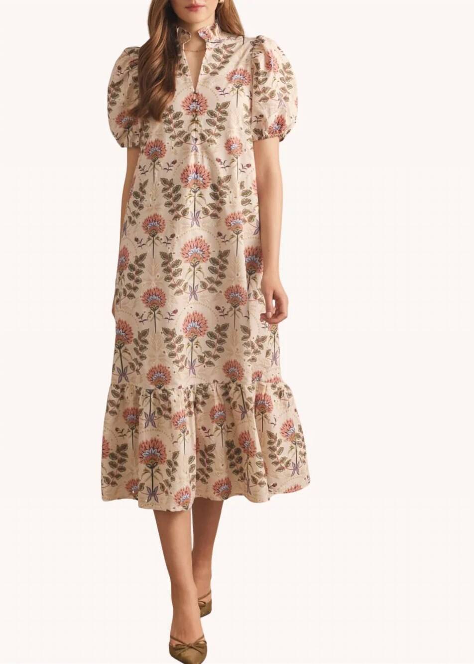 NEW ENTRO soft and chic neutral vibes midi dress - plus in ecru